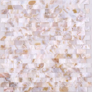 Tukkuhinta Natural Seashell Backsplash Mosaiikkilaatat seinälle