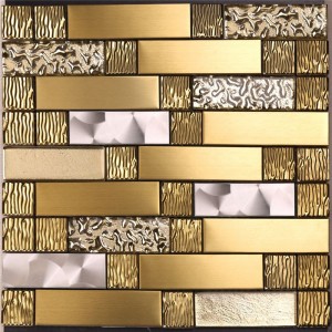 Backsplash-mosaiikit myytävänä Gold Metal Art Mosaic