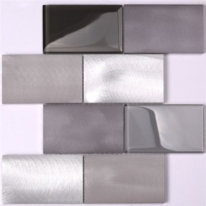 Hot Sale Harmaa kylpyhuone Backsplash Subway Tile