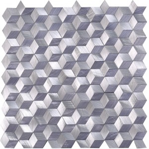 Purppura metalliset Backsplash-laatat Mosaic koristeelle HLC17