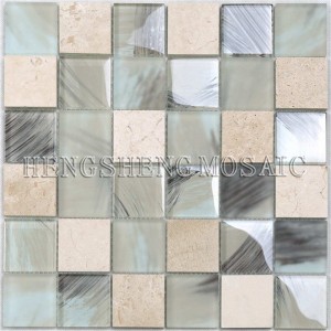 YMS23 Antiikkisalongin koriste Walls Mosaic Glass Mixed Ceramic Pattern Tile