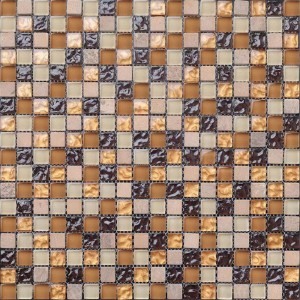 KS28 Premium Luminous Crystal Glass Mix kivi koriste Mosaic allas kylpyhuone Wall Tile